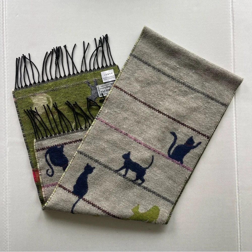Jimmy Hourihan Fringed Scarf | Cats At Play